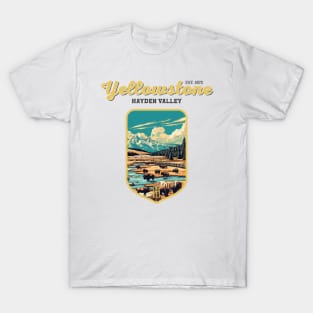 USA - NATIONAL PARK - YELLOWSTONE Hayden Valley -10 T-Shirt